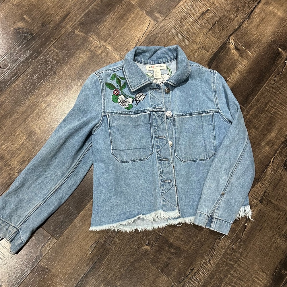 Limited edition H&M Coachella jean jacket.